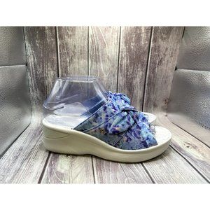 Bzees Multicolor  Slide Sandal Women Size 6.5